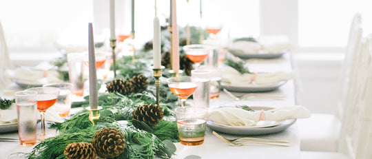Tablescaping for a Christmas Gathering