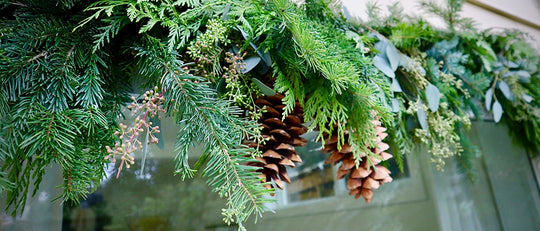 A Cozy Christmas Nook with Winter Greens