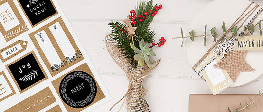 Printable Gift Tags and Natural Gift Wrapping Ideas