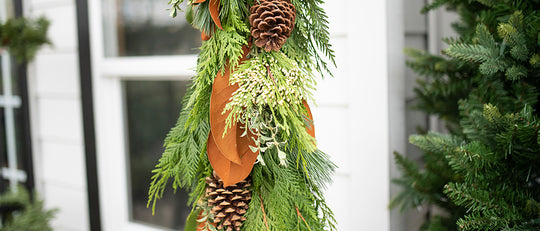 Magnolia & Moss Winter Door Swag