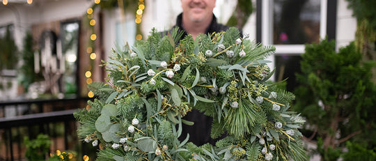 Make A Wreath with Eucalyptus and Evergreens